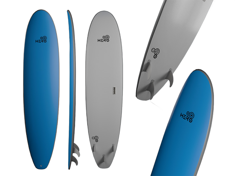 PRANCHA SOFTBOARD FRISBEE 8'0 - 87 LITROS/AZUL - 021club